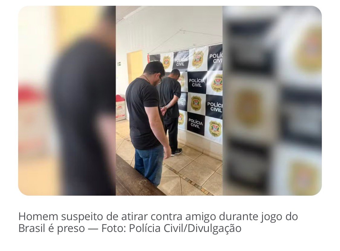 Suspeito de matar amigo com tiro na cabeça durante jogo do Brasil é preso em Auriflama