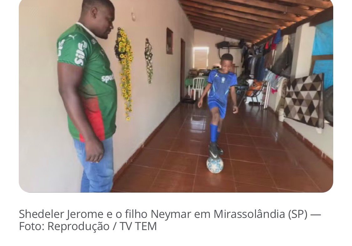 Haitiano que vive no Brasil dá nome de Neymar ao filho em homenagem ao jogador da Seleção: ‘Gosto muito dele’