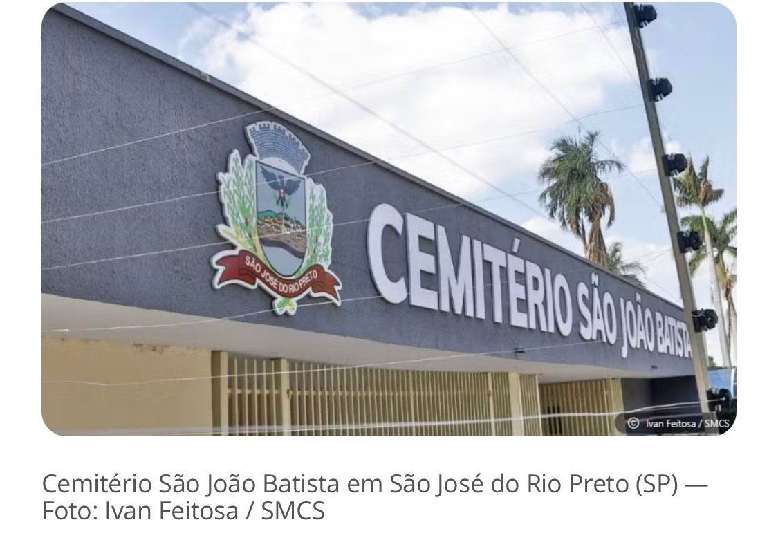 Lotação nas gavetas de cemitério em Rio Preto faz prefeitura convocar familiares