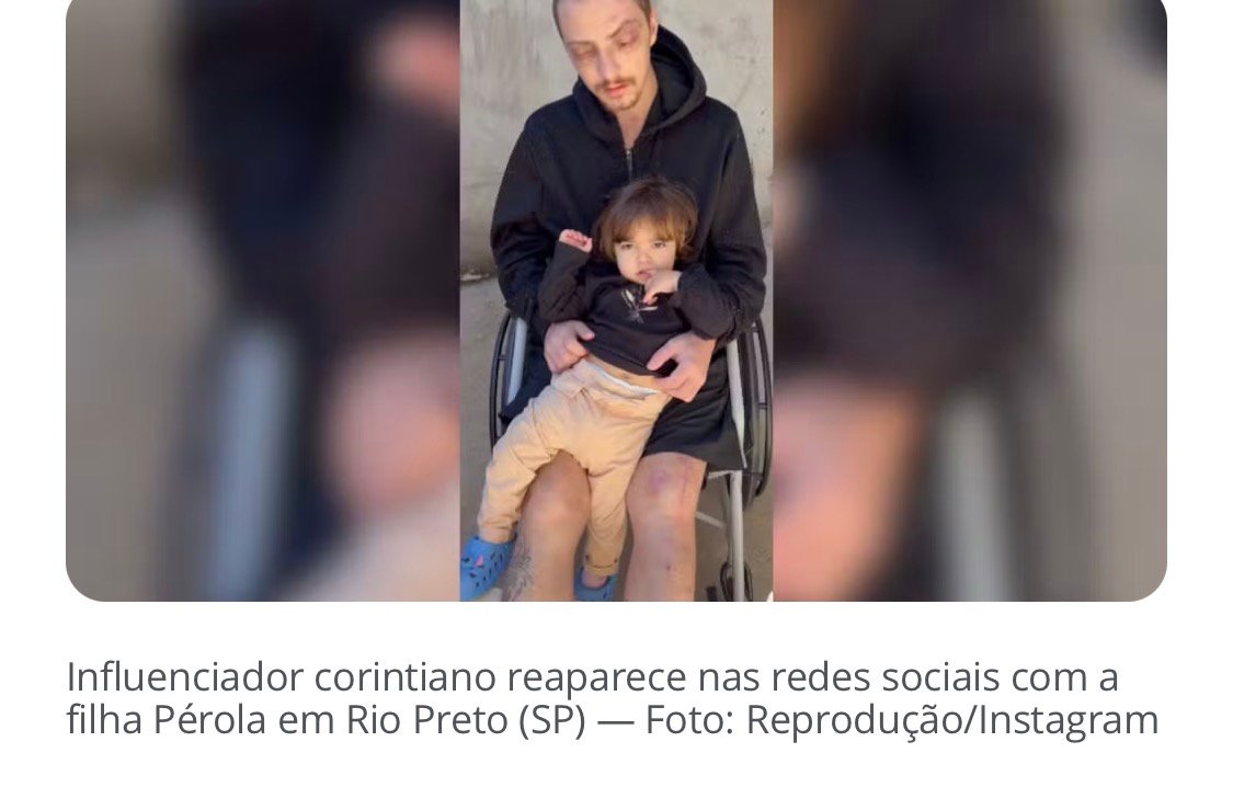 Influenciador corintiano reaparece nas redes sociais pela 1ª vez após acidente de moto