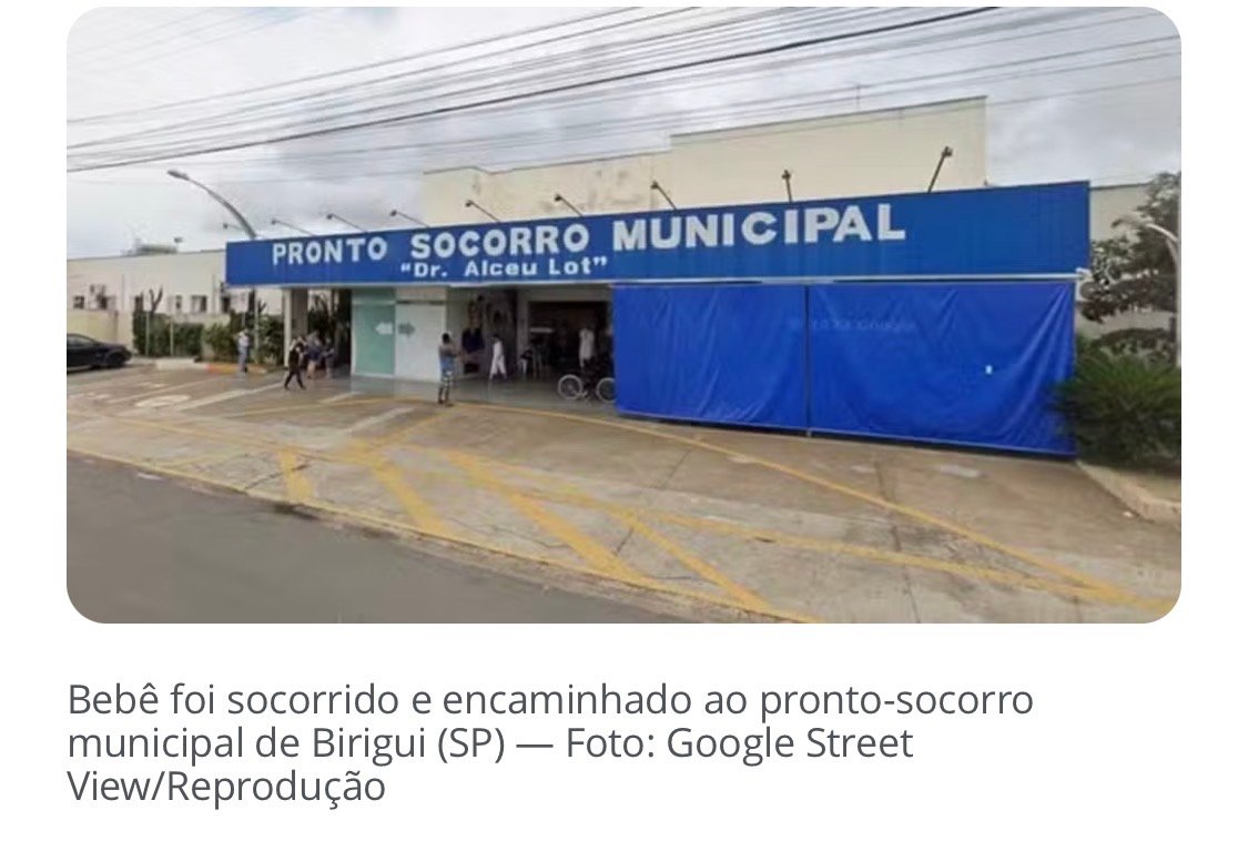 Bebê de um ano é socorrido com traumatismo craniano após ser atropelado em Birigui