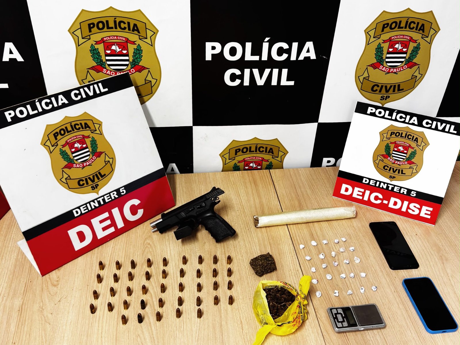 Dise/Deic prende mulher por tráfico e apreende arma de uso restrito em Rio Preto