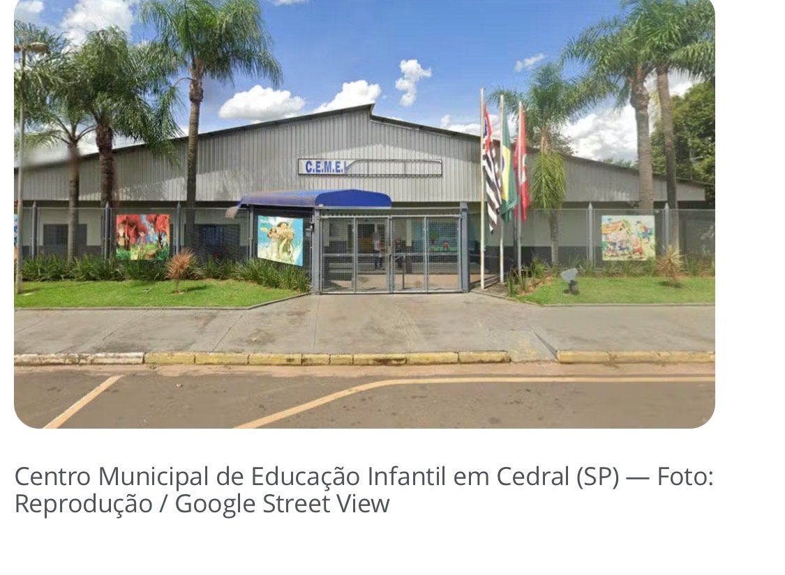 Professora é alvo de investigação por agredir aluna em creche em Cedral