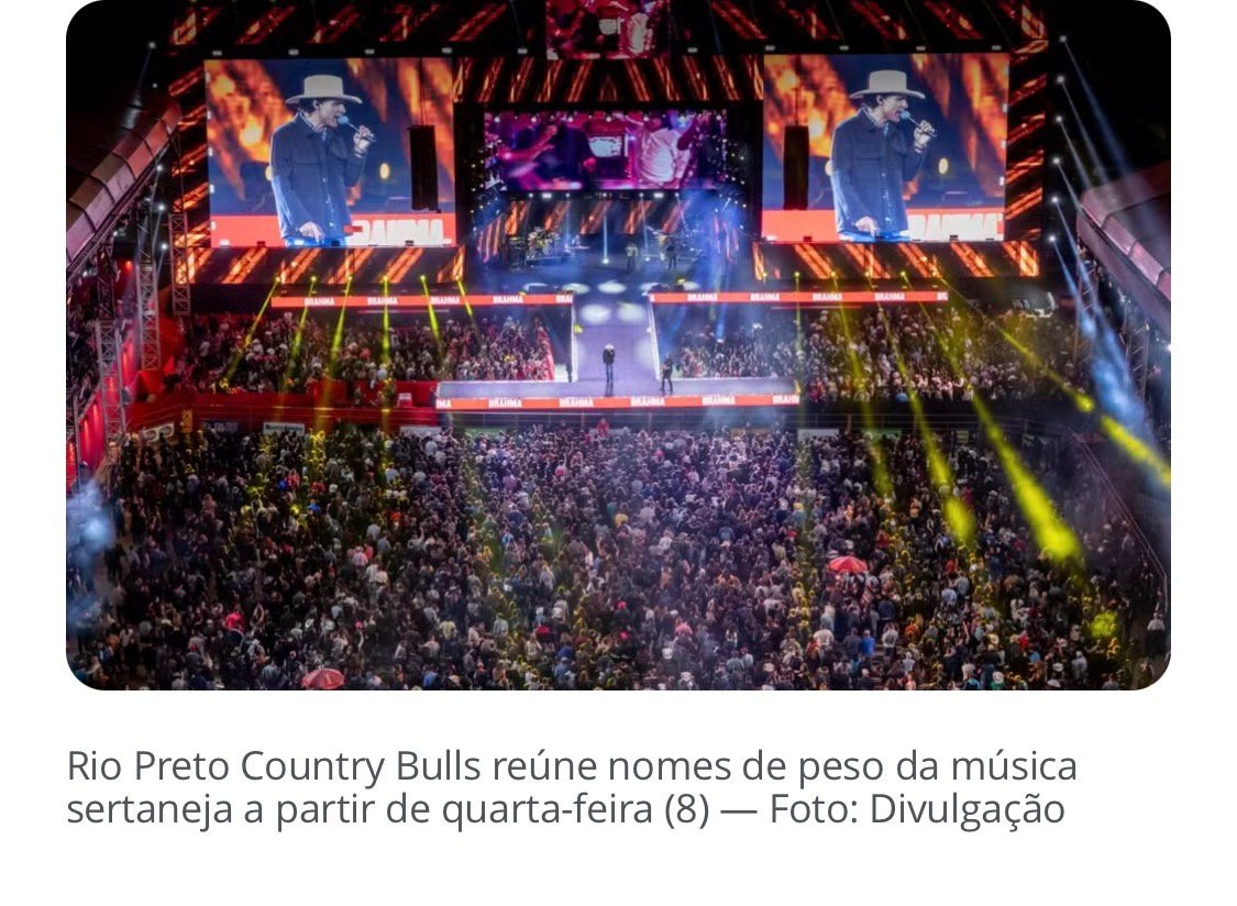 Festa e montaria: Começa hoje o Rio Preto Country Bulls com grandes nomes do sertanejo