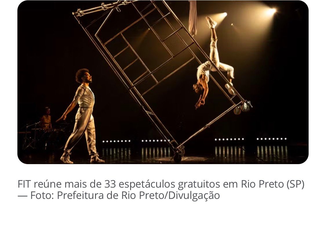 FIT Rio Preto tem espetáculos gratuitos e atrações internacionais