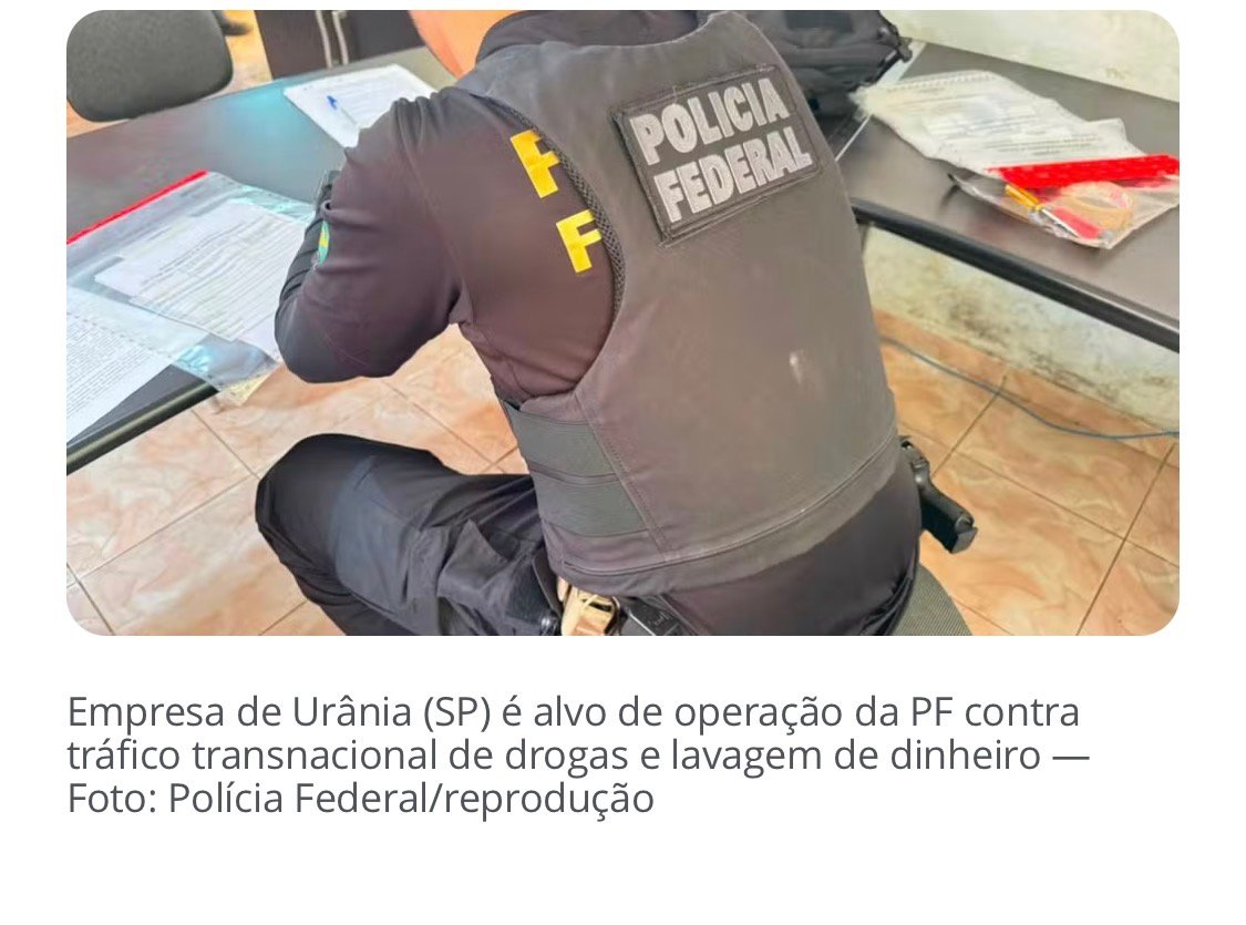 Empresa de Urânia é alvo de operação contra tráfico transnacional de drogas e lavagem de dinheiro