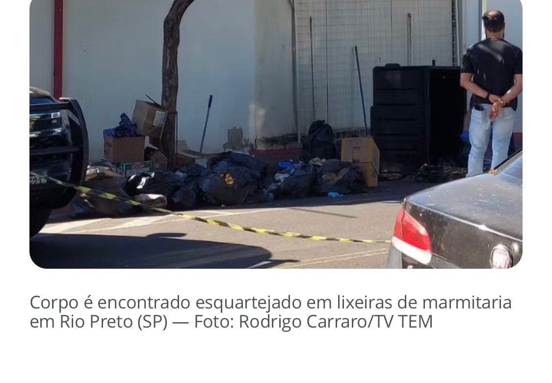 Corpo de mulher encontrado esquartejado em lixeira tinha perfurações no peito