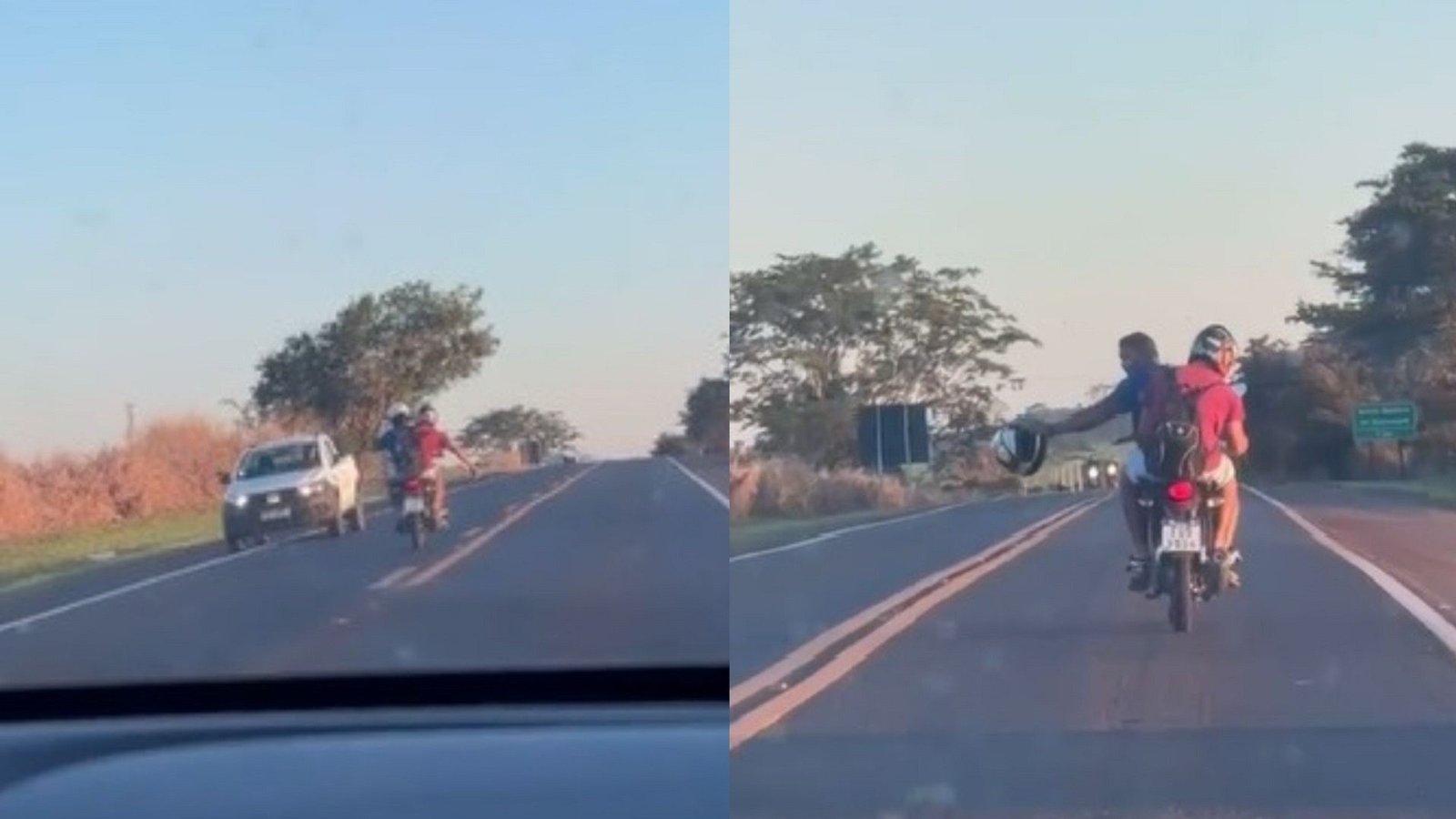 Vídeo mostra perigosas manobras de motociclista em Araçatuba