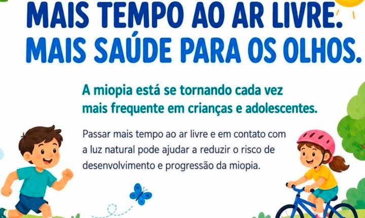 Oftalmologistas alertam para uso de telas e a miopia em crianças