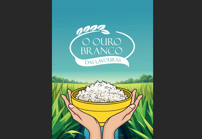 E-book gratuito conta história do arroz para educar sobre produção de alimentos