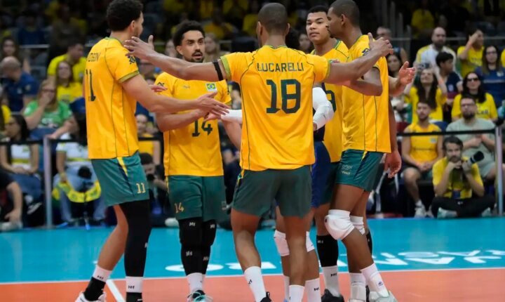 Brasil garante vaga no mundial de vôlei masculino após vitória sobre a Venezuela