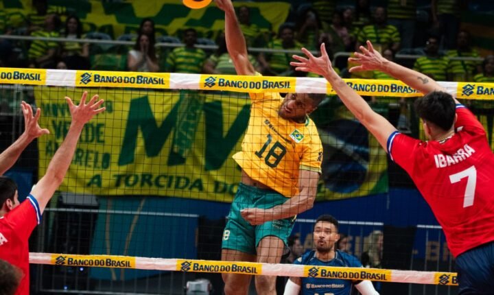 Brasil vence Chile na estreia pelo Sul-Americano de vôlei masculino