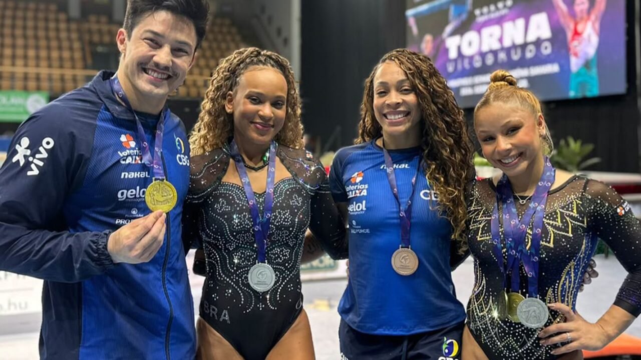 Brasil encerra Copa do Mundo de ginástica com mais cinco pódios
