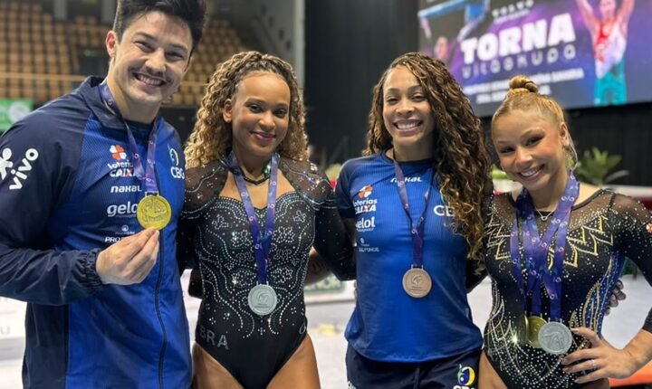 Brasil encerra Copa do Mundo de ginástica com mais cinco pódios