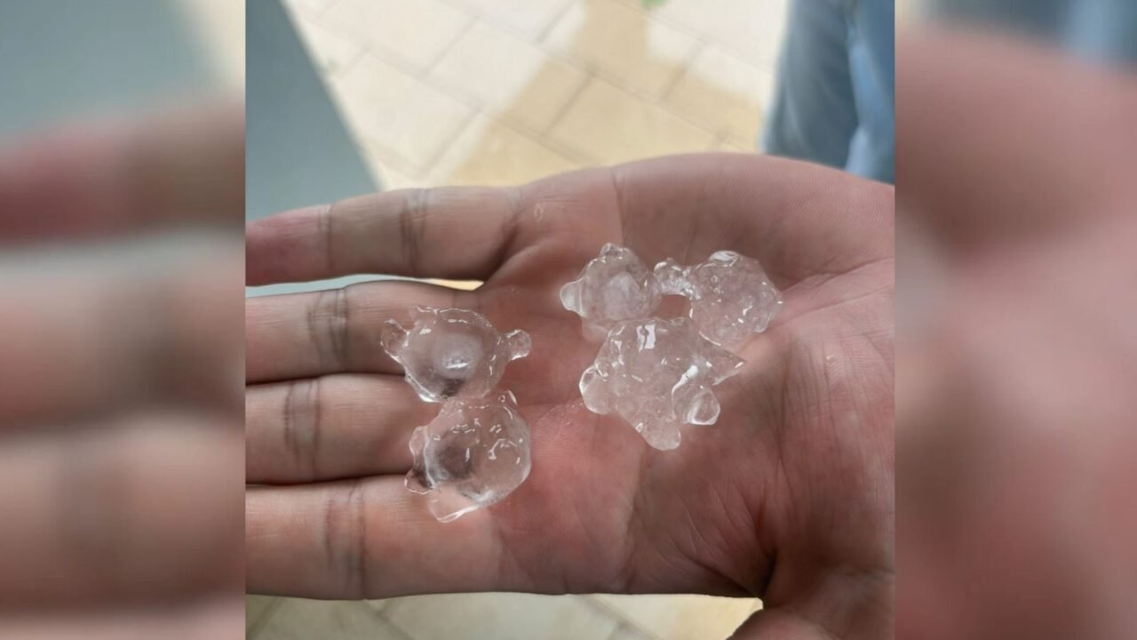 Chuva de granizo atinge cidades no interior de SP