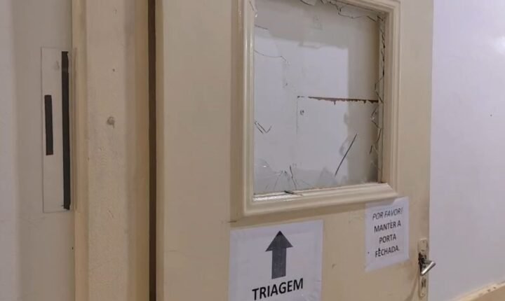 Paciente é preso após destruir recepção de hospital, ameaçar pacientes e quebrar vidros