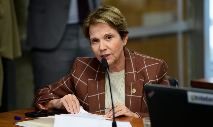 Tereza Cristina critica apoio de partidos à reeleição de Alcolumbre no Senado