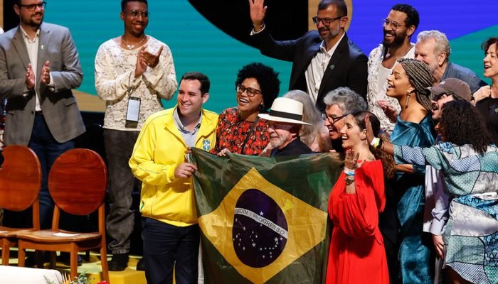 Lançamento do Tela Brasil, na Cidade das Artes, com o presidente da República, Luiz Inácio Lul...