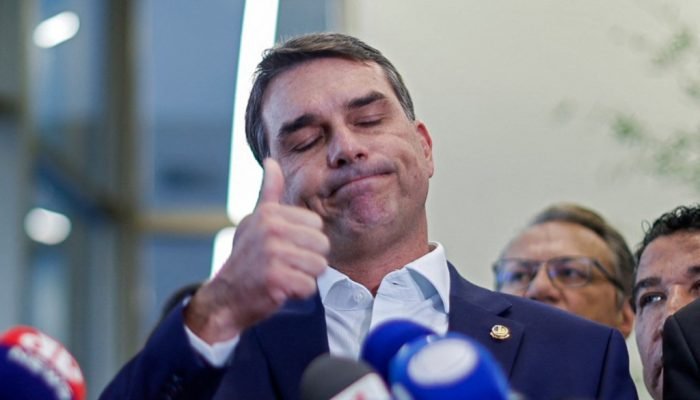 Senador e pré-candidato à presidência da República, Flávio Bolsonaro