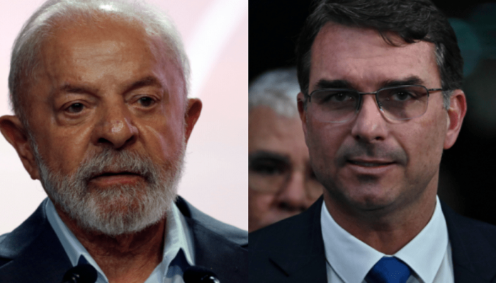 Lula e Flávio lideram as intenções de voto em primeiro turno BRUNO PERES / AGÊNCIA BRASIL E T...