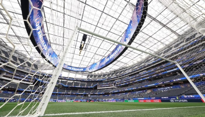 SoFi Stadium, em Los Angeles, antes de Bélgica x Irã pela Copa do Mundo  • Getty Images